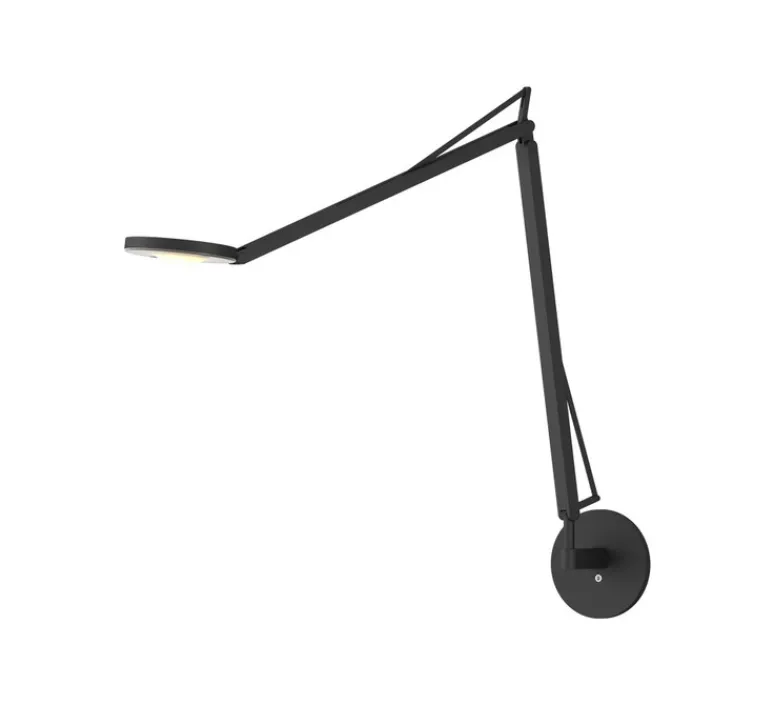 Applique*GRAU Applique murale, John, , LED, dim, 3500K, 850 lm, Ø12cm, H55cm - noir