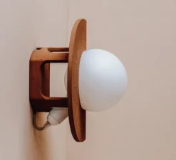 Applique murale, Joseph, châtaigne, L22cm, H30cm - Zuri