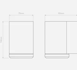 Applique murale, Jura wall single, laiton massif, IP44, L7,6cm, H11,4cm - Astro