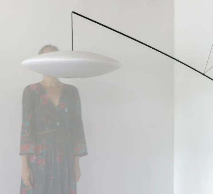 Applique murale, Kaleidoscope perché moyen, blanc, L189cm, H65cm - Céline Wright