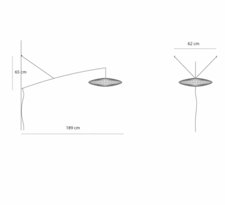 Applique murale, Kaleidoscope perché moyen, blanc, L189cm, H65cm - Céline Wright