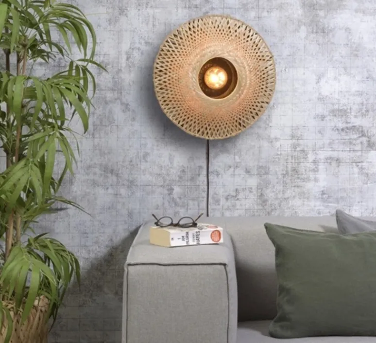 Applique*Good&Mojo Applique murale, Kalimantan S, , L44cm, H44cm - naturel