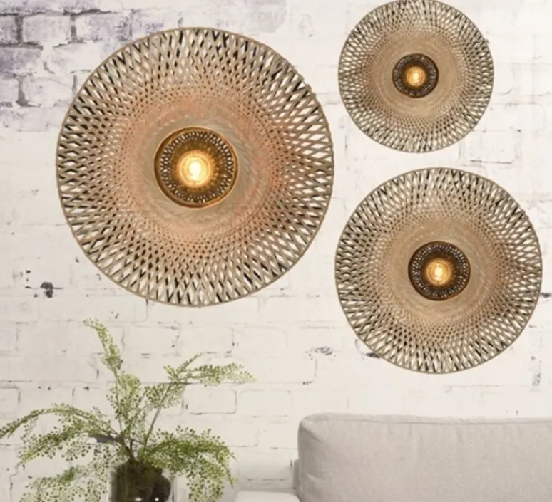 Applique*Good&Mojo Applique murale, Kalimantan S, , L44cm, H44cm - naturel