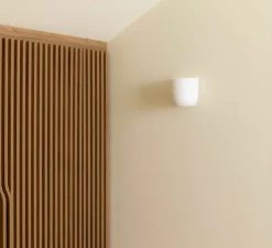 Applique murale, Kappu 158, plâtre blanc, L15cm, H15,8cm - Faro