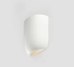 Applique*Faro Applique murale, Kappu 250, plâtre , L15cm, H25cm - blanc