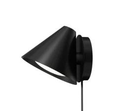 Applique*Louis Poulsen Applique murale, Keglen, , LED, 2000-2700K, 338 lm, L17,5cm, H16,9cm - noir