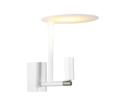Applique*Carpyen Applique murale, Kelly, , LED, 2700K, 380lm, Ø15cm, H18cm - blanc, niquel