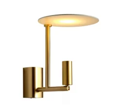 Applique murale, Kelly, or, LED, 2700K, 380lm, Ø15cm, H18cm - Carpyen