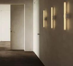 Applique murale, KILTER, blanc, IP44, LED, dim, 2700K, 375 lm, L17cm, H64cm - Tala