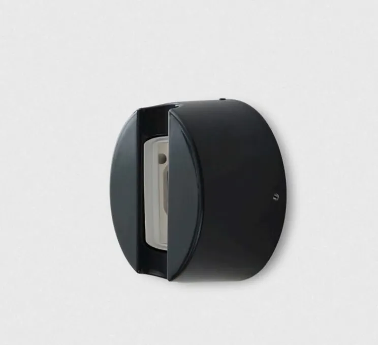 Applique murale, KILTER, gris, IP44, LED, dim, 2700K, 375 lm, L17cm, H50cm - Tala