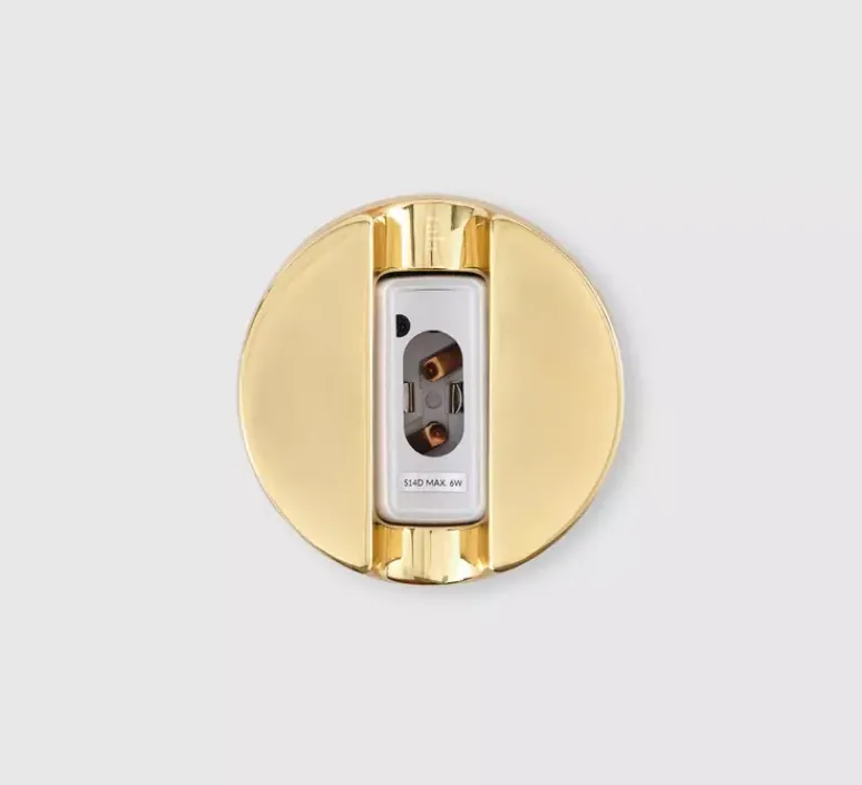 Applique*Tala Applique murale, KILTER, , IP44, LED, dim, 2700K, 375 lm, L17cm, H64cm - laiton