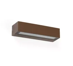 Applique*Faro Applique murale, Lako, , IP65, LED, 3000K, 600 lm, L22cm, H4,8cm - rouille