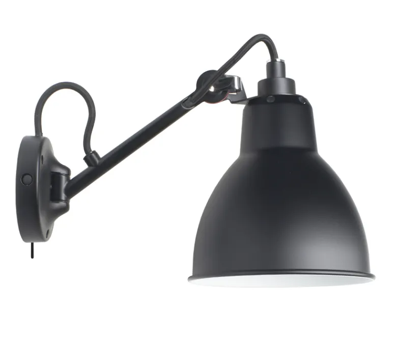 Applique*DCW éditions Paris Applique murale, Lampe Gras N°104, avec interrupteur, , L15,3cm, H18,9cm - noir