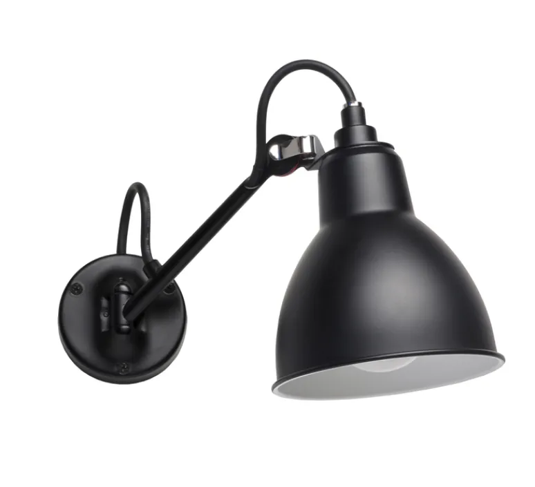 Applique*DCW éditions Paris Applique murale, Lampe Gras N°104, Salle de bain CLI, , IP44, L15,3cm, H18,9cm - noir