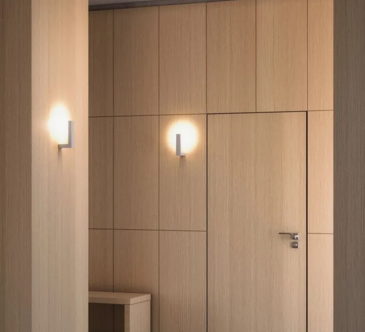 Applique murale, Lancetta F70, blanc, LED, dim, 2700K, 690 lm, L4cm, H18,5cm - Fabbian