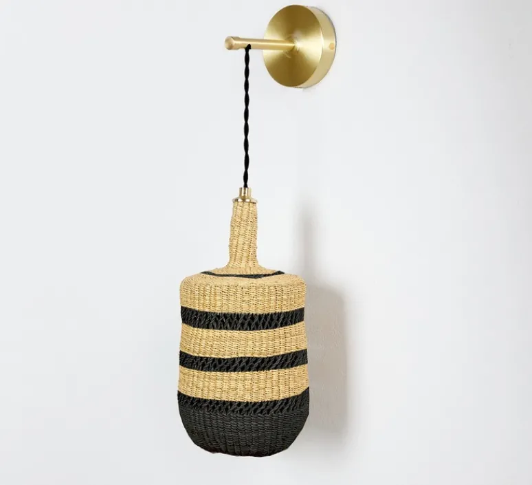 Applique*Golden Editions Applique murale, Lantern, , Ø15cm, H28cm - naturel/minuit