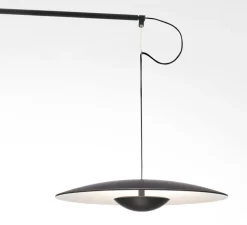 Applique*Marset Applique murale, LED, 2700k, 698lm, pivotante, Ginger A XL 42, avec interrupteur, , L132cm - wengé