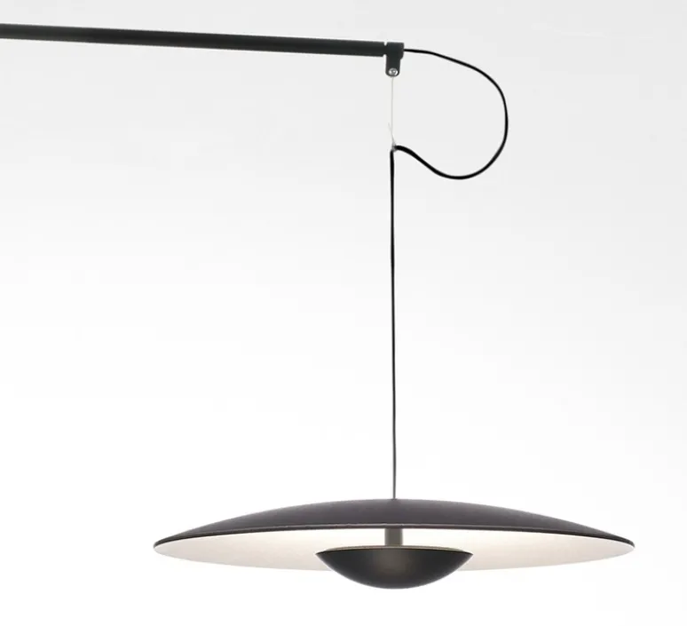 Applique*Marset Applique murale, LED, 2700k, 698lm, pivotante, Ginger A XL 42, avec interrupteur, , L132cm - wengé