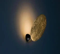 Applique*Catellani & Smith Applique murale, Lederam W1, , LED, 2700K, 1550 lm, Ø25cm, H25cm - Or, noir