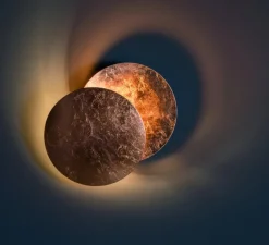 Applique*Catellani & Smith Applique murale, Lederam W, , LED, dim, 2700K, 1550 lm, Ø25cm, H25cm - cuivre