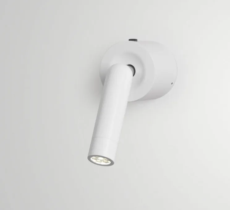 Applique murale, Ledtube A, blanc mat, LED, 2700K, 131 lm, L6,5cm, H6,5cm - Marset