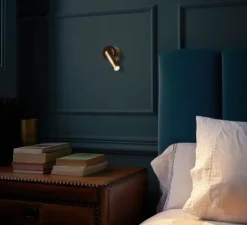 Applique*Marset Applique murale, Ledtube A, , LED, 2700K, 226 lm, L6,5cm, H6,5cm - bronze