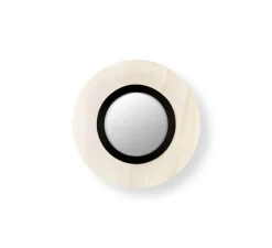 Applique murale, Lens Circular, blanc ivoire, noir, LED, 3000K, 160lm, L24,5cm, H24,5cm - LZF