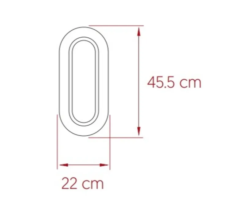 Applique*LZF Applique murale, Lens Oval, , LED, 2700K, L22cm, H45,5cm - bois naturel de cerisier, doré