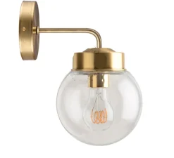 Applique*Zangra Applique murale, Light.136, avec glass 005, , L15cm, H25,9cm - laiton