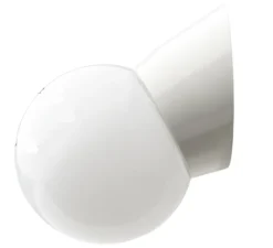 Applique murale, Light.072, avec Glass006, blanc, Ø11cm, H8cm - Zangra