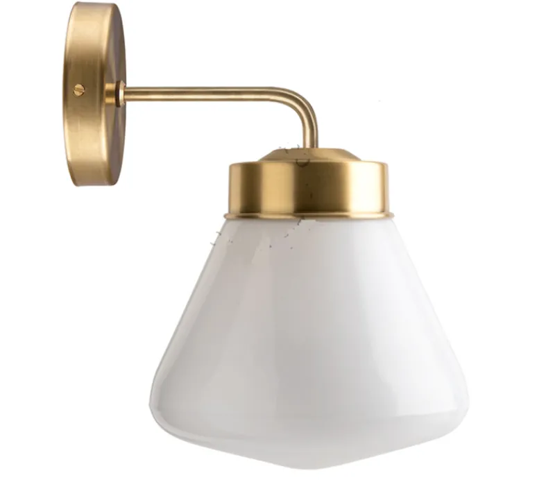 Applique*Zangra Applique murale, Light.136, avec glass023, , Ø18cm, H28,4cm - laiton