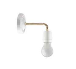 Applique murale, Light.039, blanc, laiton, L18cm, H15cm - Zangra