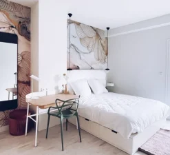 Plafonnier & Spot|Applique*Zangra Applique murale, Light.040, , laiton, Ø10cm, L48cm - blanc