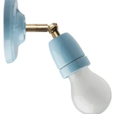 Applique murale, Light.036, bleu turquoise, Ø4,5cm, H6cm - Zangra