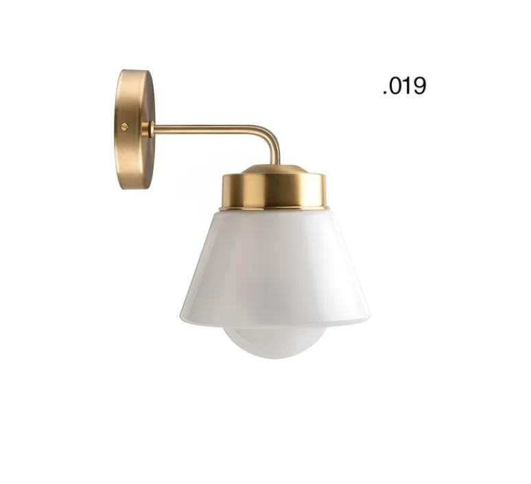 Applique*Zangra Applique murale, light.136, glass 019, , Ø17cm, H13,5cm - laiton