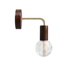 Applique murale, light.047, marron, L10cm, H17cm - Zangra