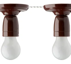 Plafonnier & Spot|Applique*Zangra Applique murale, Light.019, , E27, Ø10cm, H9cm - marron