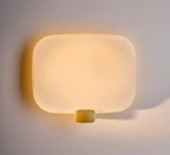 Applique*DCW éditions Paris Applique murale, Light Me Tender Horizontal, , IP44, LED, dim, 2700K, 1430 lm, L30cm, H25cm - verre, or