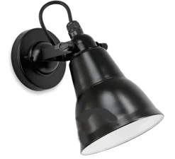 Applique*Zangra Applique murale, light.055, , H31cm, P20cm - noir