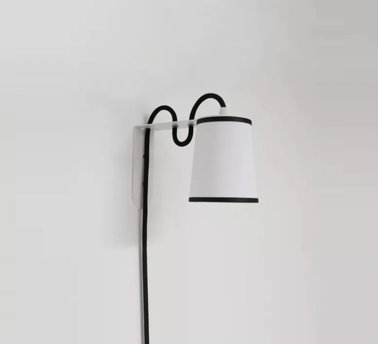 Applique*DesignHeure Applique murale, Lightbook, , Ø10cm, H14cm - noir et blanc