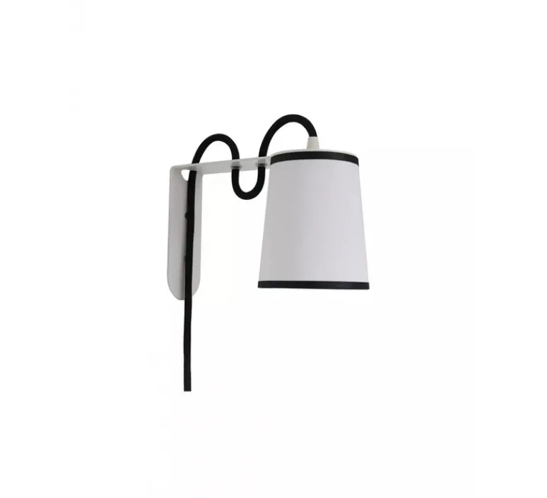 Applique*DesignHeure Applique murale, Lightbook, , Ø10cm, H14cm - noir et blanc