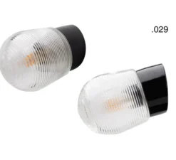 Applique*Zangra Applique murale, Light.o.016, avec Glass029, , Ø12,5cm, H15,5cm - noir