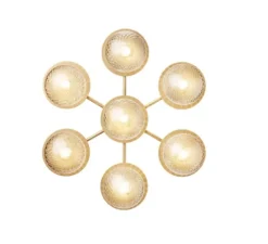 Applique murale, Liila Star, or, verre transparent, L54cm, H49cm - Nuura