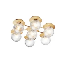 Applique murale, Liila Star, or, verre transparent, L54cm, H49cm - Nuura