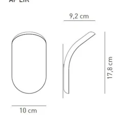 Applique murale, Lik, blanc, LED, 3000K, 1350lm, L10cm, H17,8cm - Axolight