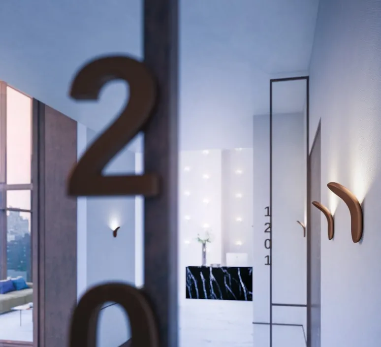 Applique*Axolight Applique murale, Lik, , LED, 1300lm, L10cm, H17,8cm - bronze