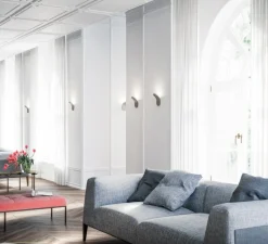 Applique*Axolight Applique murale, Lik, , LED, 3000K, 1545 lm, L10cm, H17,8cm - nickel