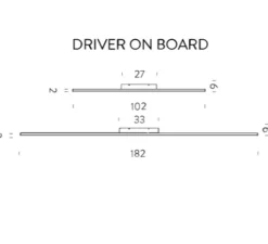 Applique*Nemo Lighting Applique murale, Linescapes, , LED, 2700K, 1125lm, L2cm, H102cm - blanc