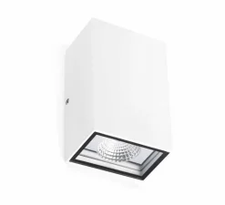 Applique murale, Ling, blanc mat, IP54, LED, 4000K, 315 lm, L9,2cm, H15,7cm - Faro