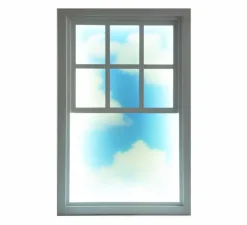 Applique*Seletti Applique murale, Loft Window, , L57cm, H90cm - bleu ciel